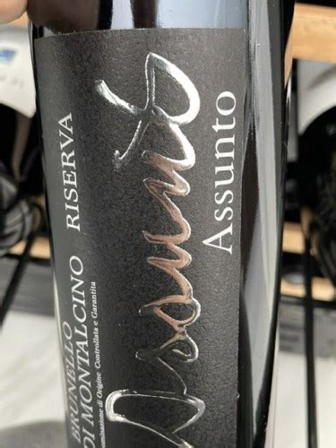 Bellaria Assunto Brunello Di Montalcino Riserva Vivino Us