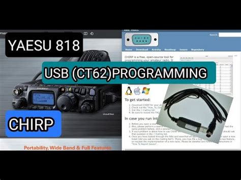 Yaesu Chirp Ct Cable Programming Memories Youtube