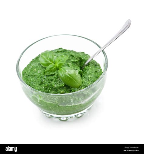 Italian Sauce Pesto Stock Photo Alamy