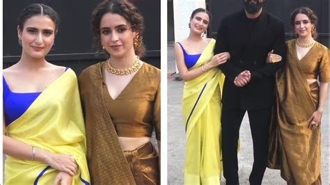 Fatima Sana Shaikh Sanya Malhotra And Vicky Kaushal On The Sets Of