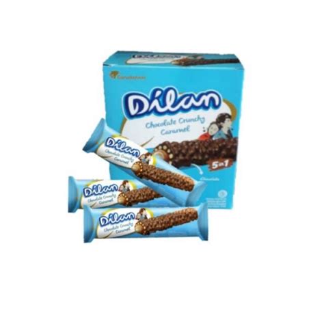 GARUDA FOOD DILAN CHOCOLATE CRUNCHY CARAMEL COKLAT WAFER ROLL 1BOX12pcs