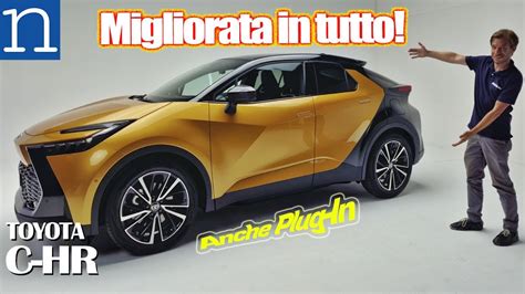 TOYOTA C HR 2024 Migliorata in tutto anche plug in e 4x4 più