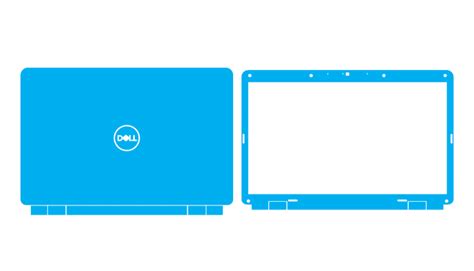 Dell Inspiron P T Skin Template Vector Cut File