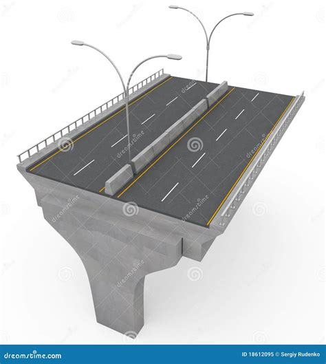 Ponte Nova Da Estrada Sob A Constru O Ilustra O Stock Ilustra O De