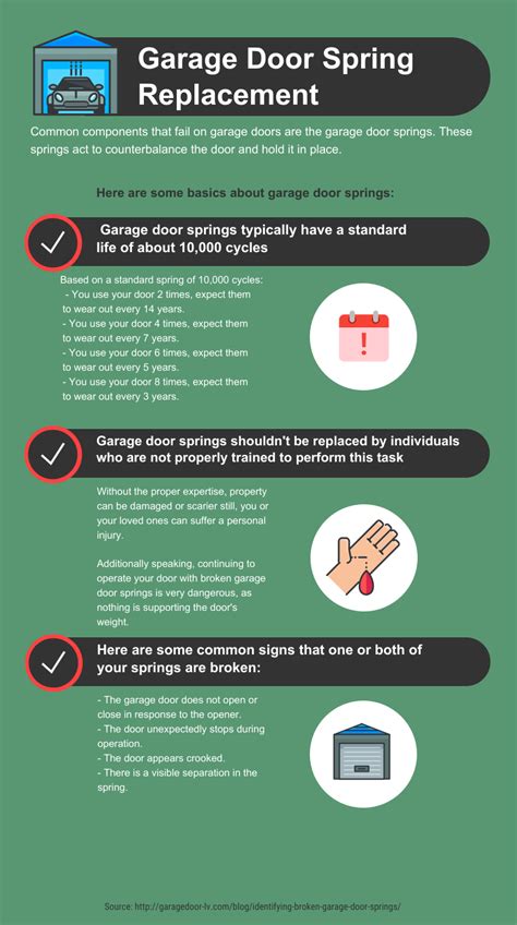 Garage Door Spring Replacement Infographic