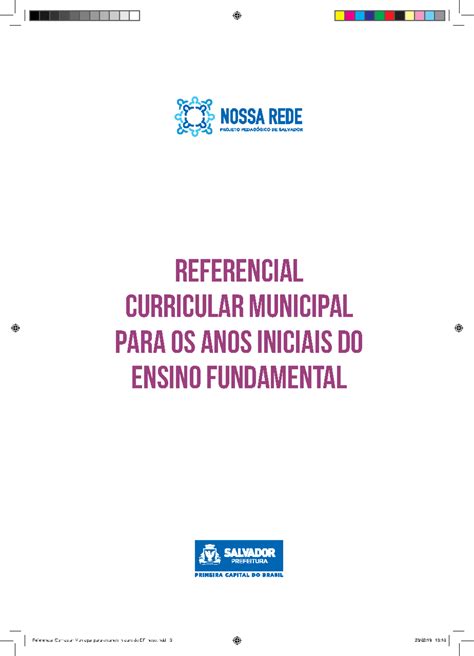 Referencial Curricular Municipal Para Os Anos Iniciais Do Ensino