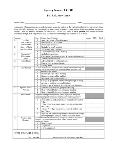 Falls Risk Assessment Tool Qld Fill Out Online Download Printable Images