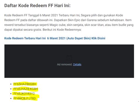 mendapatkan kode redeem  fire manglada tech