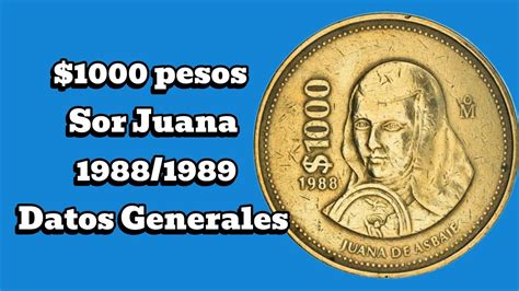 Pesos Sor Juana Datos Generales Monedas De M Xico