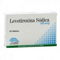 LEVOTIROXINA 100 MG 30 TABLETAS PC LEVOTIROXINA SODICA