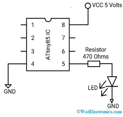 Attiny Microcontroller Pinout Features Specs Datasheet Attiny