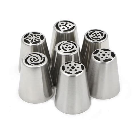 Aliexpress Buy 7Pcs Russian Tulip Stainless Steel Nozzles Cake