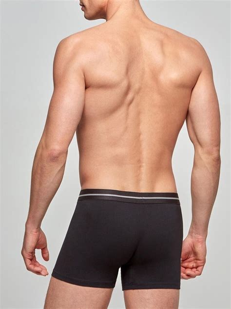 Boxer Coton Stretch Essentials Noir Kiabi