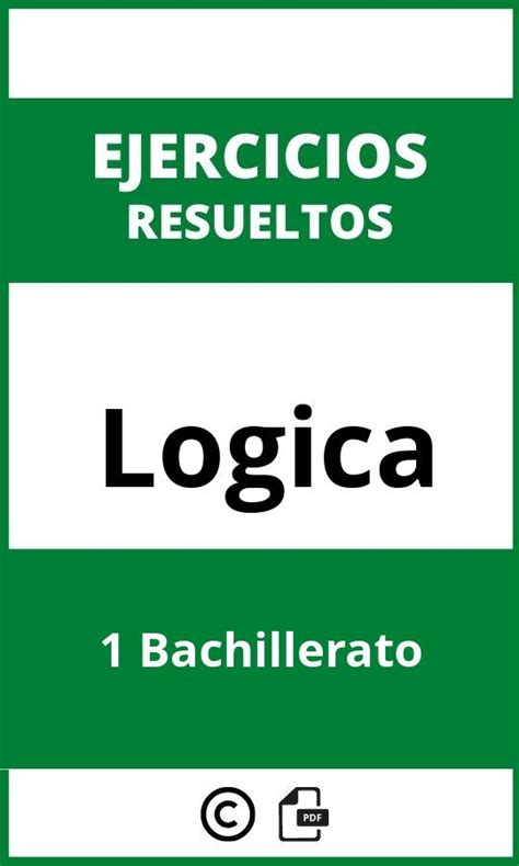 Ejercicios De Logica 1 Bachillerato PDF 2025