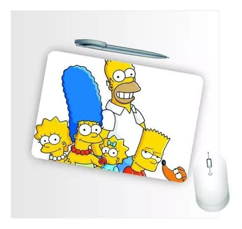 Mouse Pad Emborrachado Personalizado Fam Lia Simpsons Parcelamento