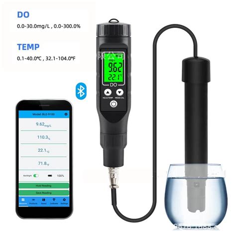 Medidor digital inteligente de oxígeno disuelto Bluetooth kit de