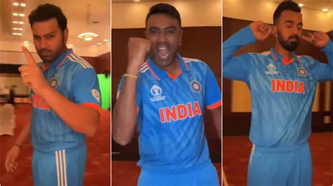 Cwc 2023 Watch Indian Cricketers Pose For Photoshoot In Their World