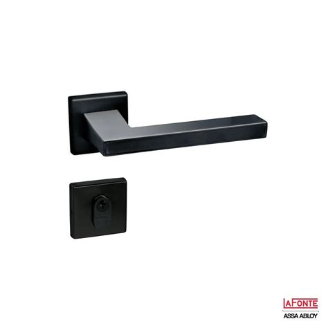 Fechadura La Fonte 6270 Zk 55 Preto Fosco Ext Pazinha Portas Madeiras