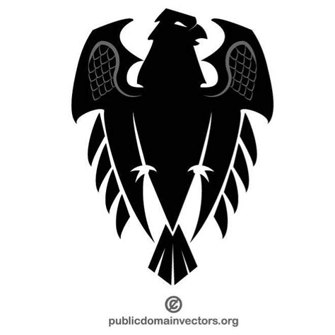 Eagle crest Royalty Free Stock Vector Clip Art