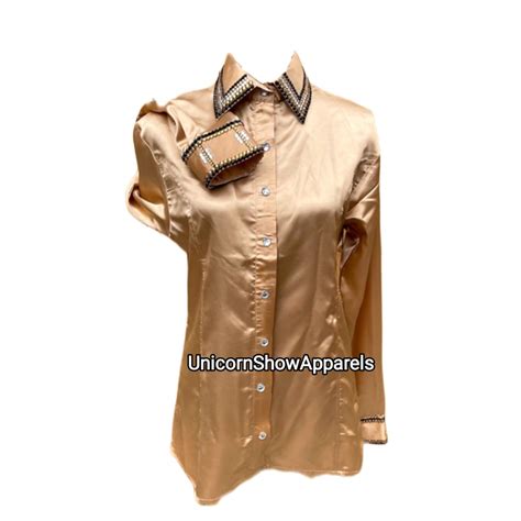 Showmanship Shirt Golden Show Shirt Western Show Shirt Showmanship