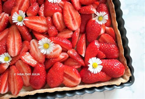 TARTE AUX FRAISES VEGAN - Healthy Julia