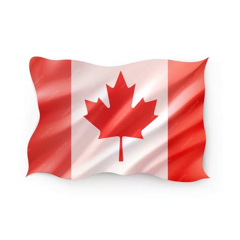 Premium Photo | Canada Flag isolated on white background