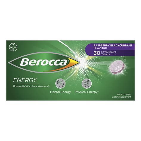 Berocca Energy Effervescent Raspberry Blackcurrant