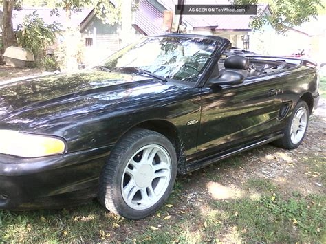 1996 Ford Mustang Gt Convertible 2 Door 4 6l Black Ac Loaded