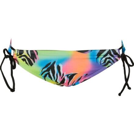 Roxy Zebra Lily 70 S Lowrider Bikini Bottom Women S Clothing