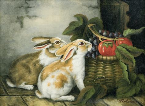 Rabbit Oil Paintings