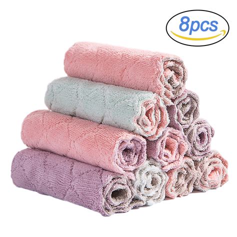 8 Stuks Microfiber Handdoek Absorberende Keuken Po Grandado