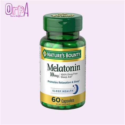 Nature S Bounty Melatonin Mg Orpa