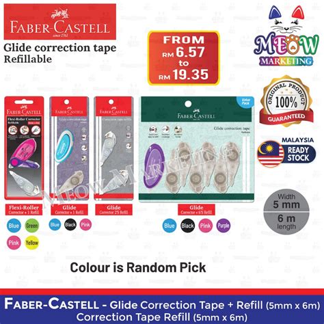 Faber Castell Glide Mm X M Correction Tape Refill Correction Tape