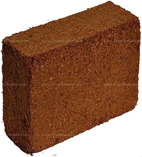 Brown Low EC Coco Coir Pith Block Packaging Type Carton Box Pack