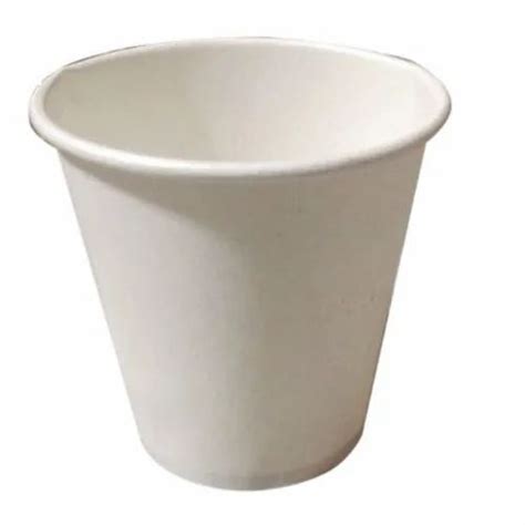 White Plain Disposable Paper Cup For Event Capacity 100 ML At Rs 0 4