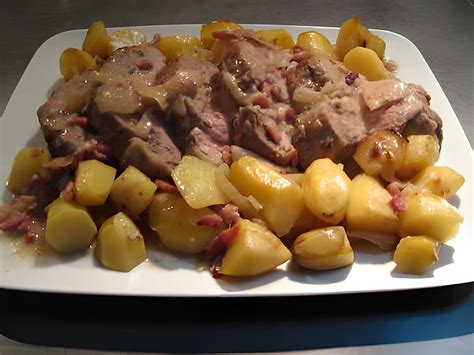 Recette de Rôti de veau paysanne