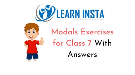 Modals Exercises For Class 7 With Answers