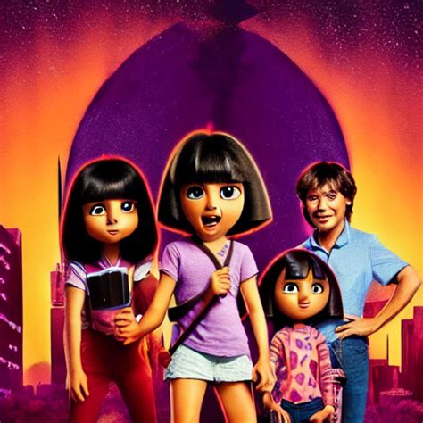 Krea Ai Dora The Explorer In A Horror Movie Movie Poster