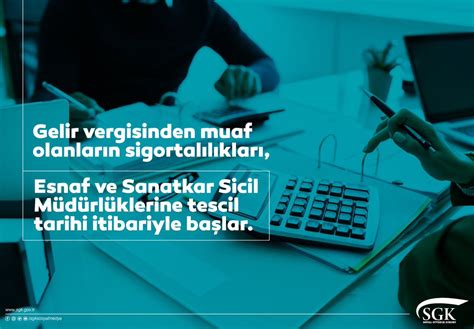 SGK on Twitter Gelir vergisinden muaf olanların sigortalılıkları