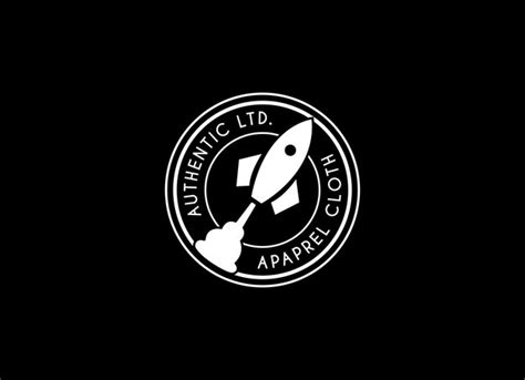 Premium Vector Authentic Rocket Apparel Cloth Logo Design Vector