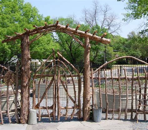 Click Pic for 12 Recycled Garden Fence Ideas - Stick Fence - Recycled ...