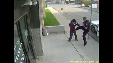 Footage Released Shows Regina Police Officer Kicking Homeless Man Cbc