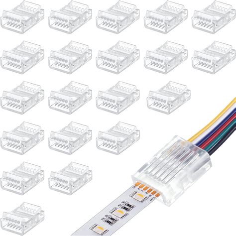 6pin LED Connector Wire L T Shape Connectors Solderless Led Strip