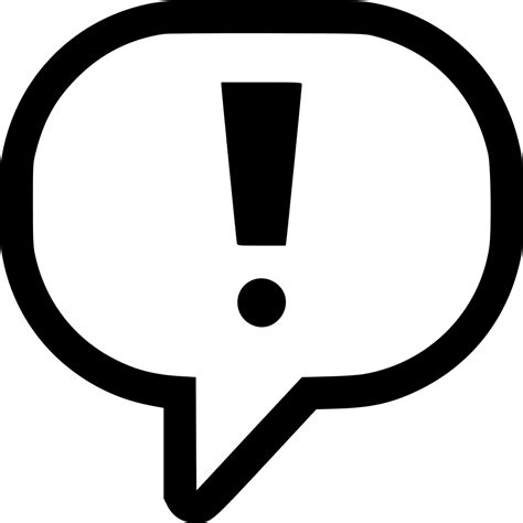 Png File Exclamation Mark Speech Bubble Png Free Transparent Png