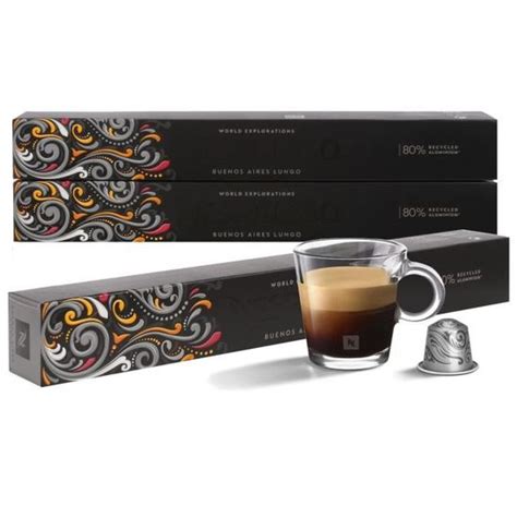 Caf En Capsules Saveur Buenos Aires Lungo Nespresso G Lules