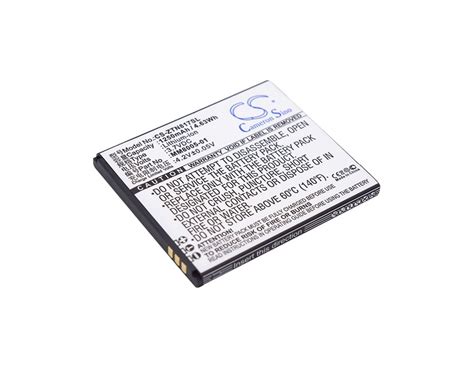 Replacement Battery For Zte 37v 1250mah 463wh Mobile Smartphone