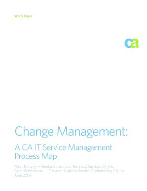 Fillable Online Itil Change Management Process Flow Pdf Itil Cha