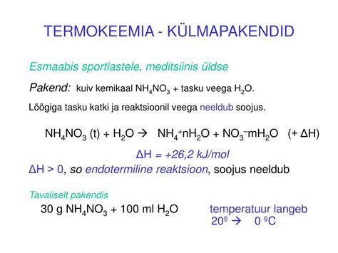 Ppt Keemiline Side Ii Keemilised Reaktsioonid Powerpoint