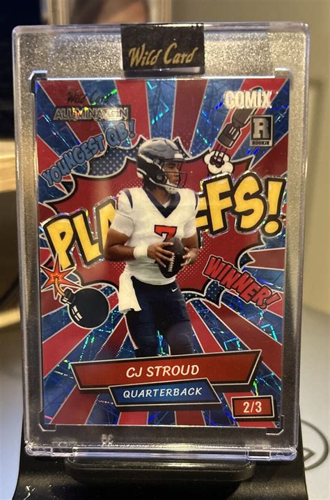 Cj Stroud Wild Card Alumination Houston Comix Rookie Ac Cs Rc