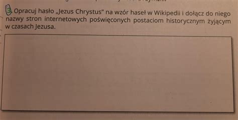 opracuj hasło Jezus Chrystus na wzór haseł w Wikipedii i dołącz do